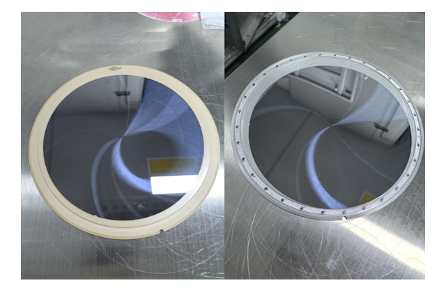 Пластина 50 мкм до и после дебондинга